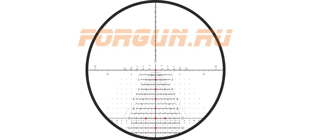 Сетка Tremor 3 в прицеле Kahles K318i 3.5-18x50, Tremor 3, 1 см/100 м, CCW, лев. (10676)